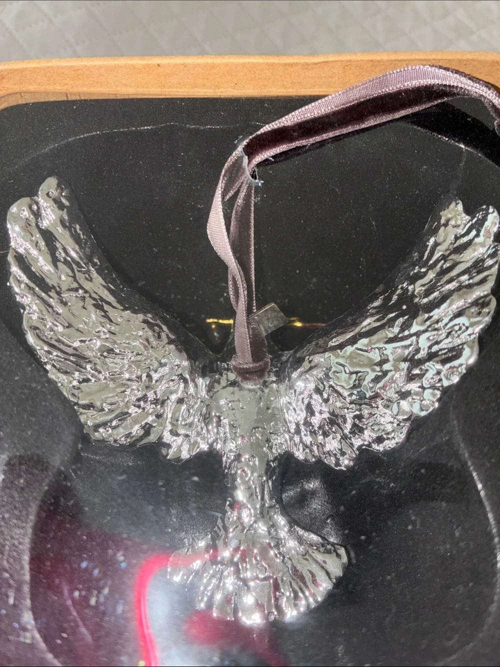 NIB Michael Aram Christmas Dove of Peace Ornament Collection Silverplate Oxidize